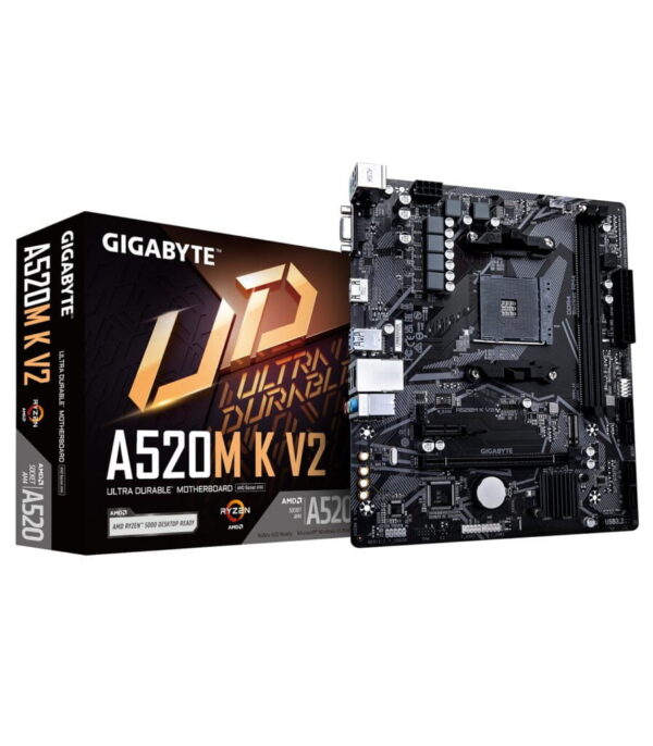 Gigabyte A520M-K V2 DDR4 5100MHz PCI-E Gen3 Anakart