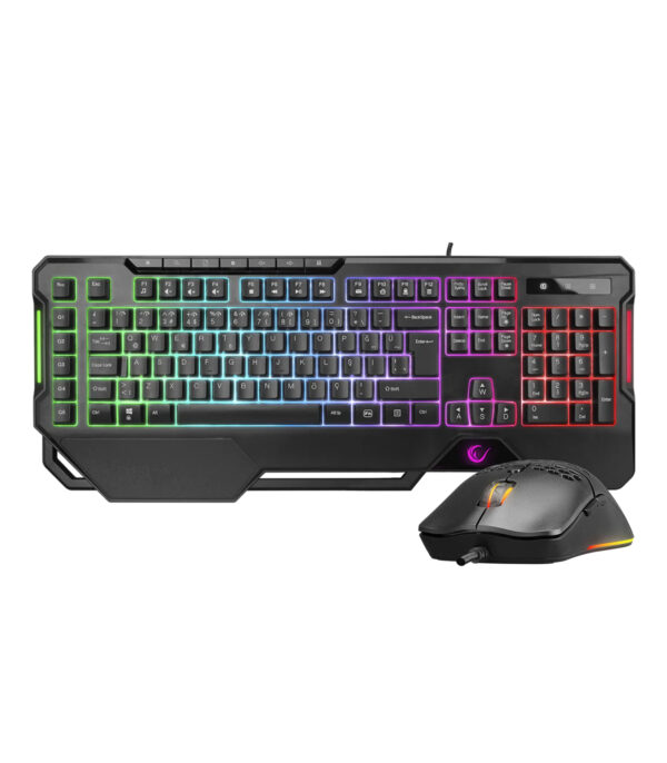 Rampage KM-R96 RGB Aydınlatmalı Q 7200dpı Gaming Klavye ve Mouse Set